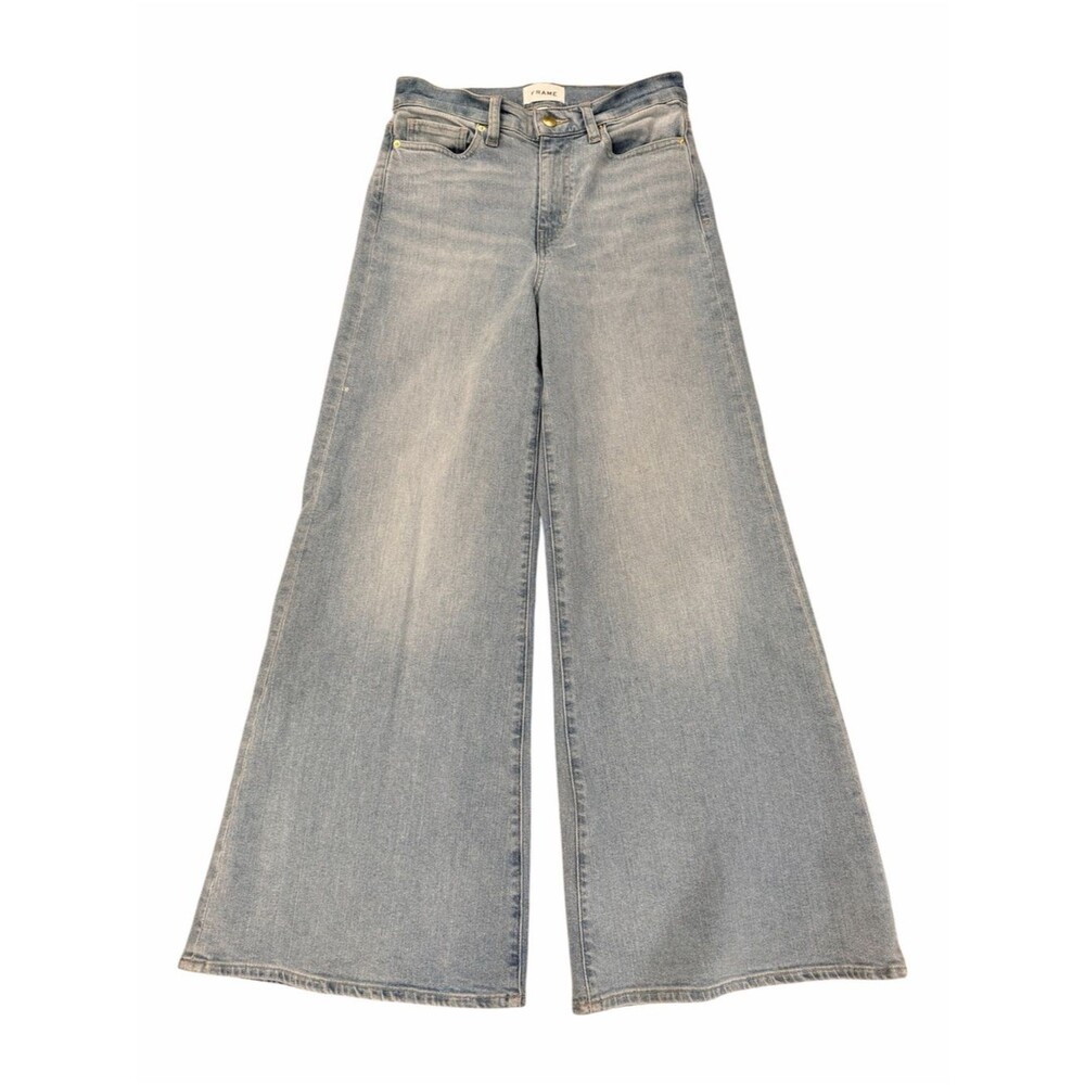FRAME Le High Waist Wide Leg Jean Blue Springs Sz 28